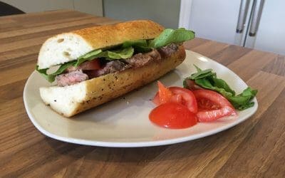 Sirloin steak sandwich