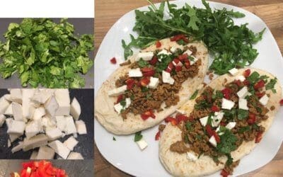 Mini Turkish-style pizzas