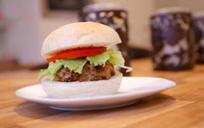 Lamb burger